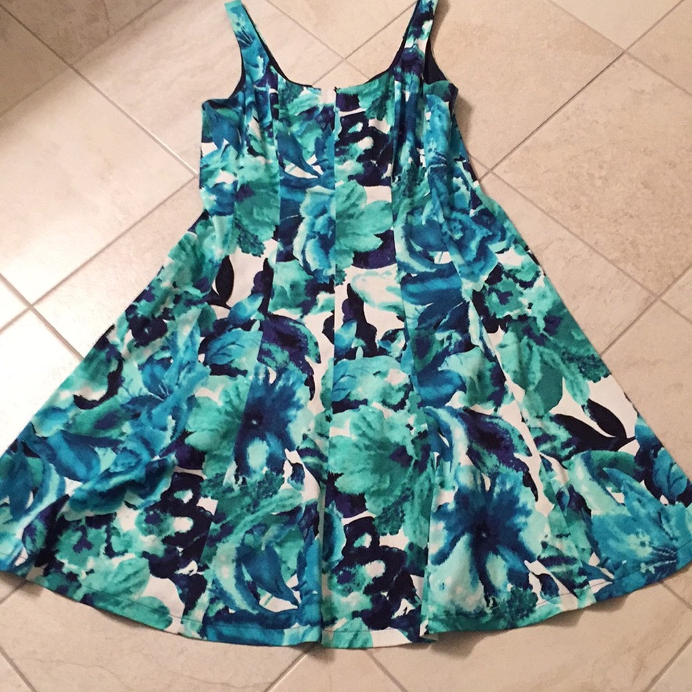 Pretty blue print sundress.